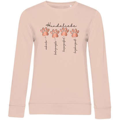 Hundeliebe - Bio-Sweatshirt für Damen