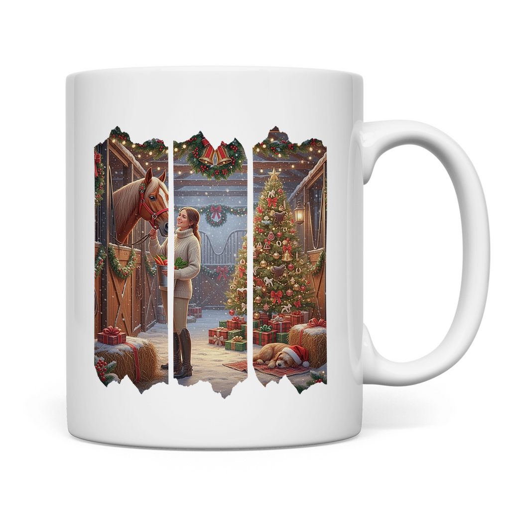 Weihnachtszauber im Stall - Tasse