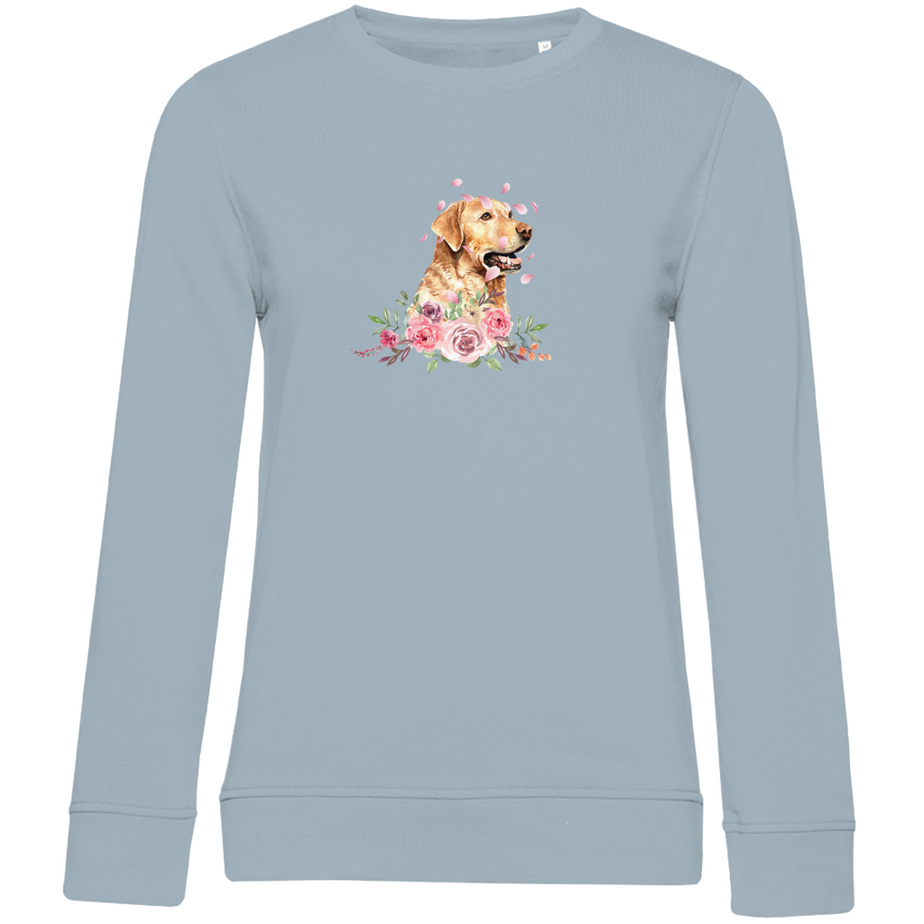 Flower Labrador - Bio-Sweatshirt für Damen