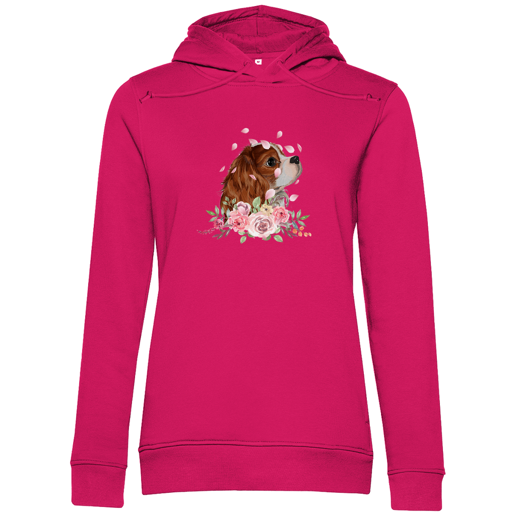 Flower Cavalier King Charles - Bio-Hoodie für Damen