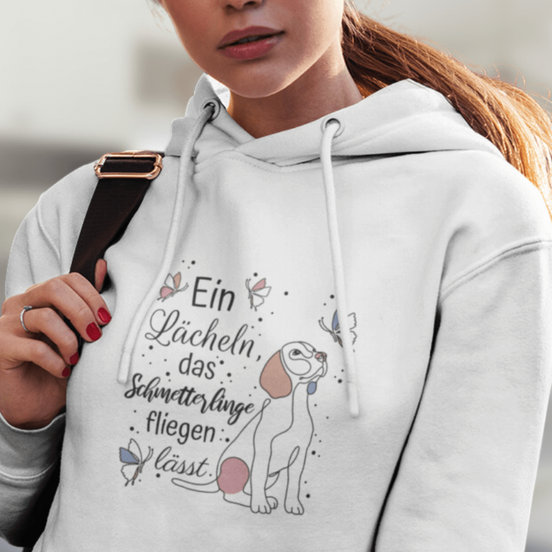 Schmetterlinge - Bio-Hoodie für Damen