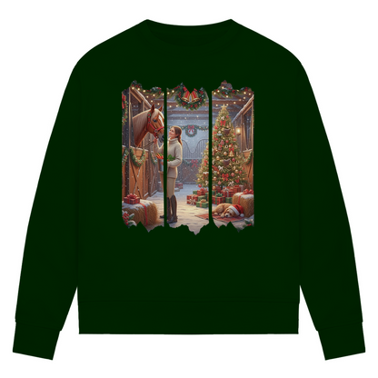 Weihnachtszauber im Stall - Bio-Sweatshirt für Damen
