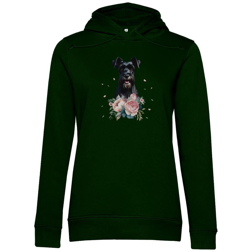 Flower Schnauzer - Bio-Hoodie für Damen