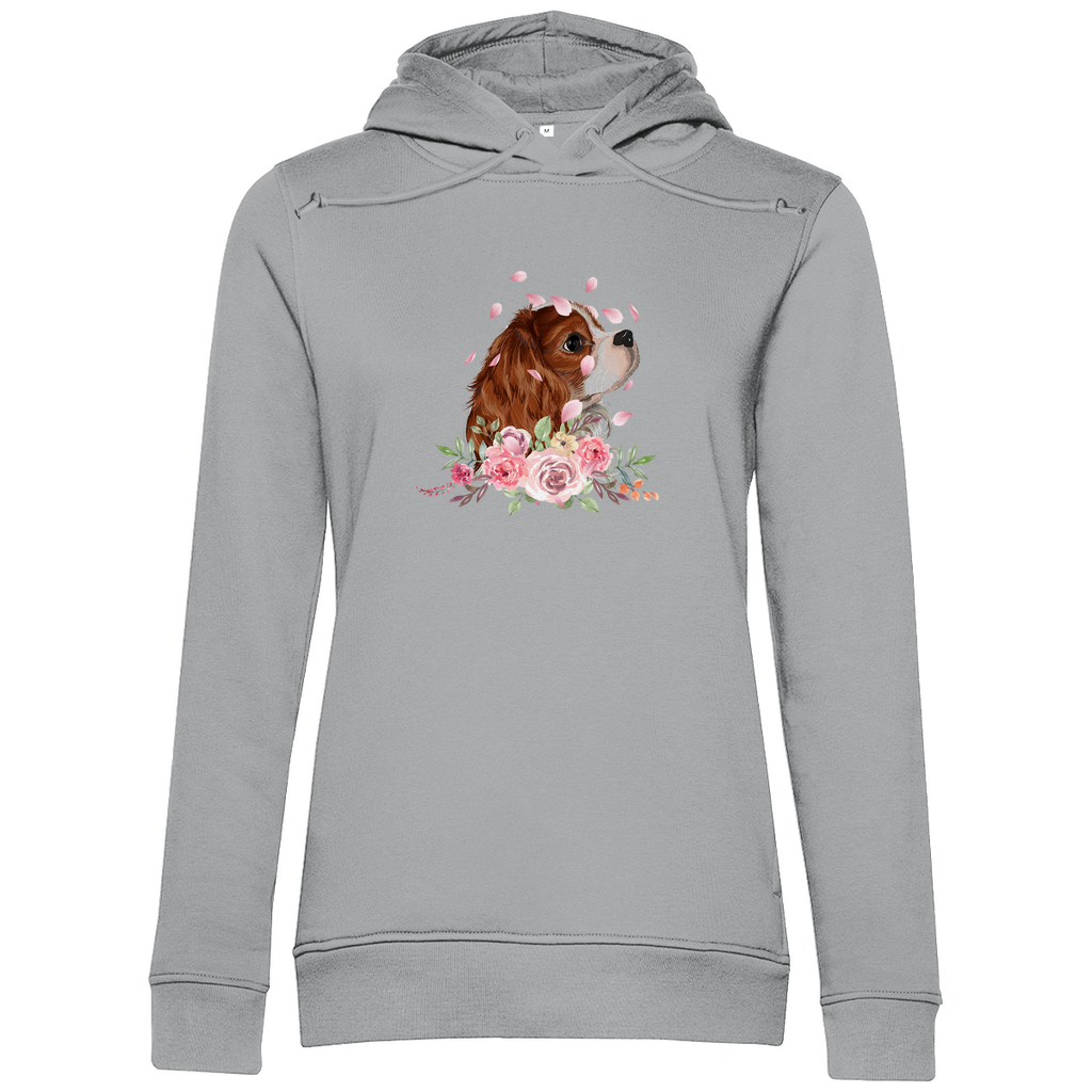 Flower Cavalier King Charles - Bio-Hoodie für Damen