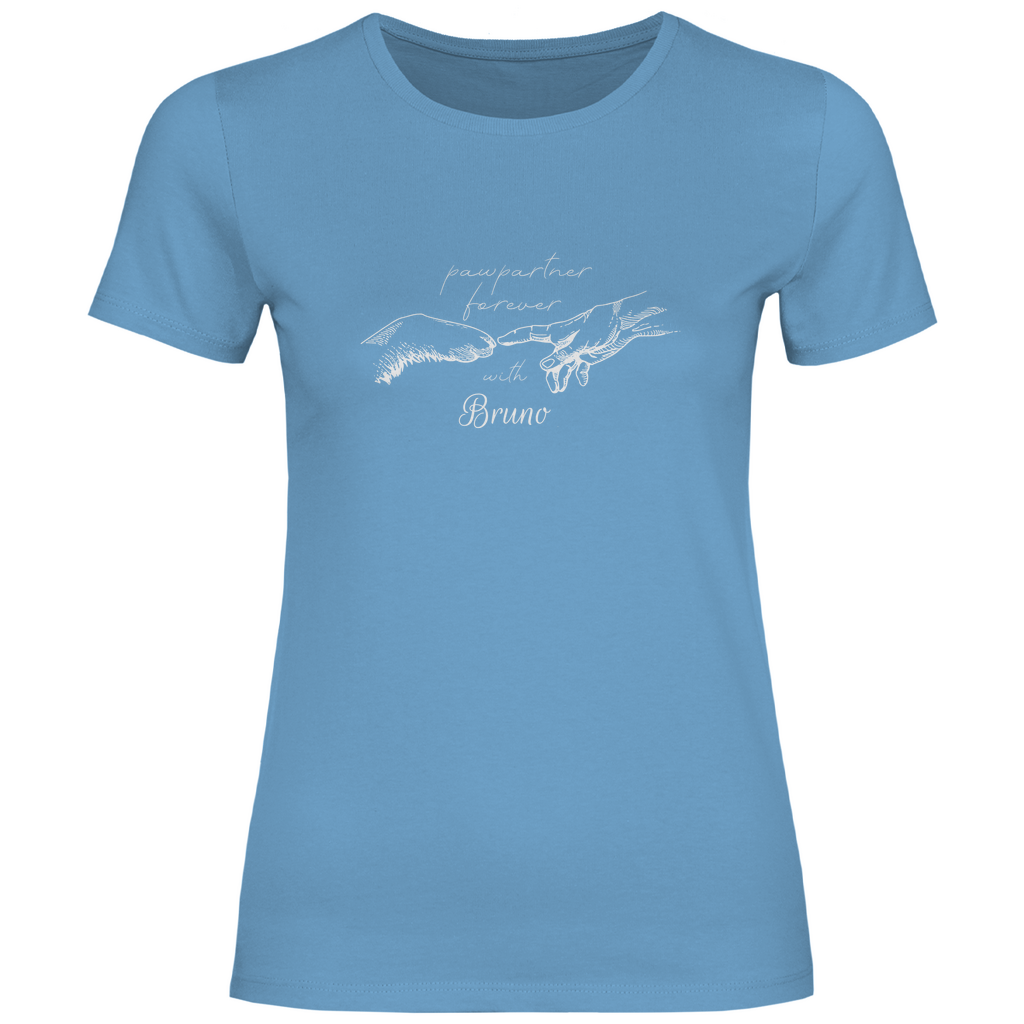 Paw Partner - T-Shirt für Damen - Dein Wunschtext