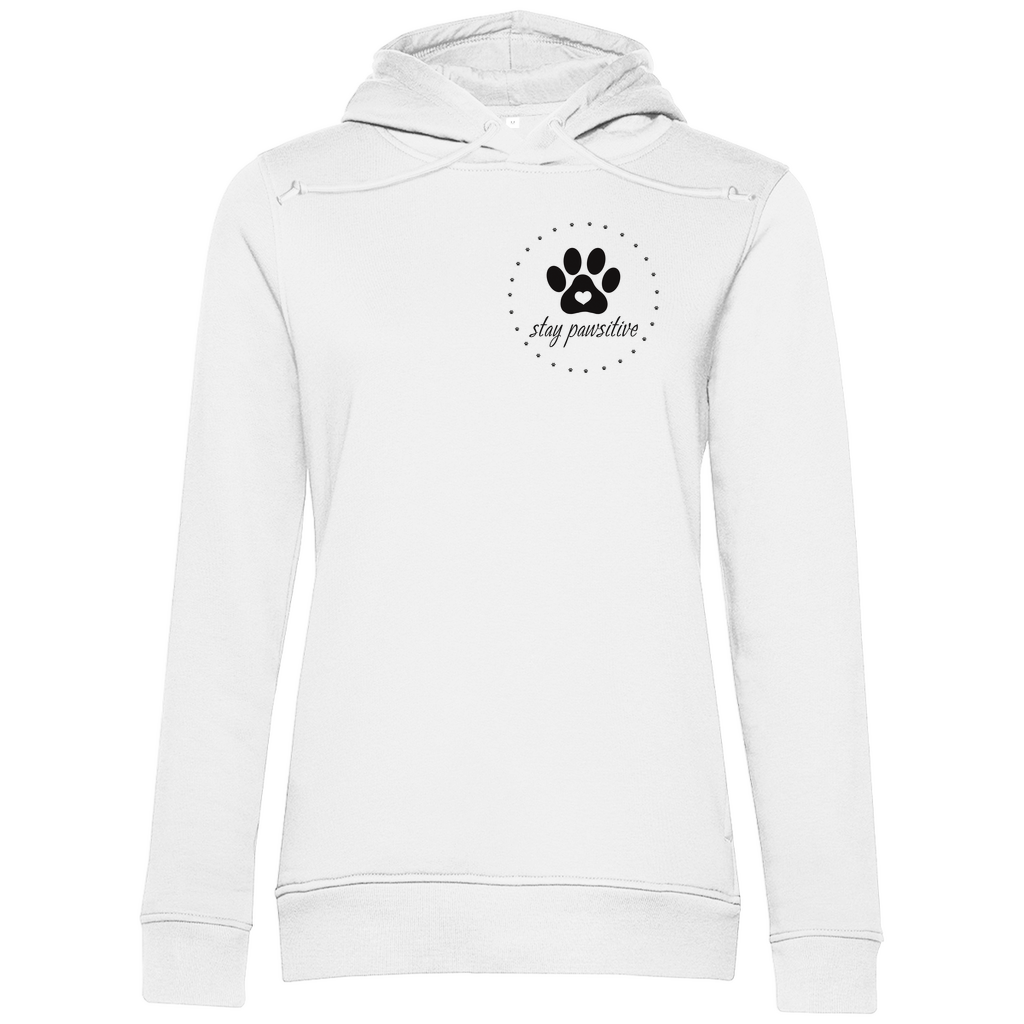 Stay Pawsitive- Bio-Hoodie für Damen