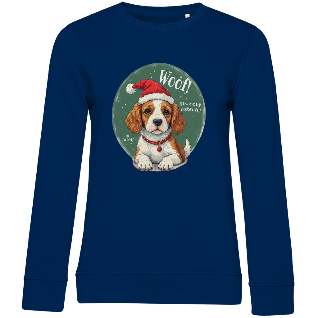 Wuff und Weihnachten - Bio-Sweatshirt für Damen-Weihnachten