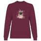 Flower Französische Bulldogge - Sweatshirt für Damen