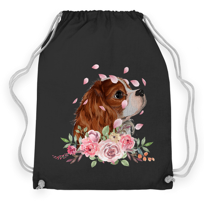 Flower Cavalier King Charles - Turnbeutel