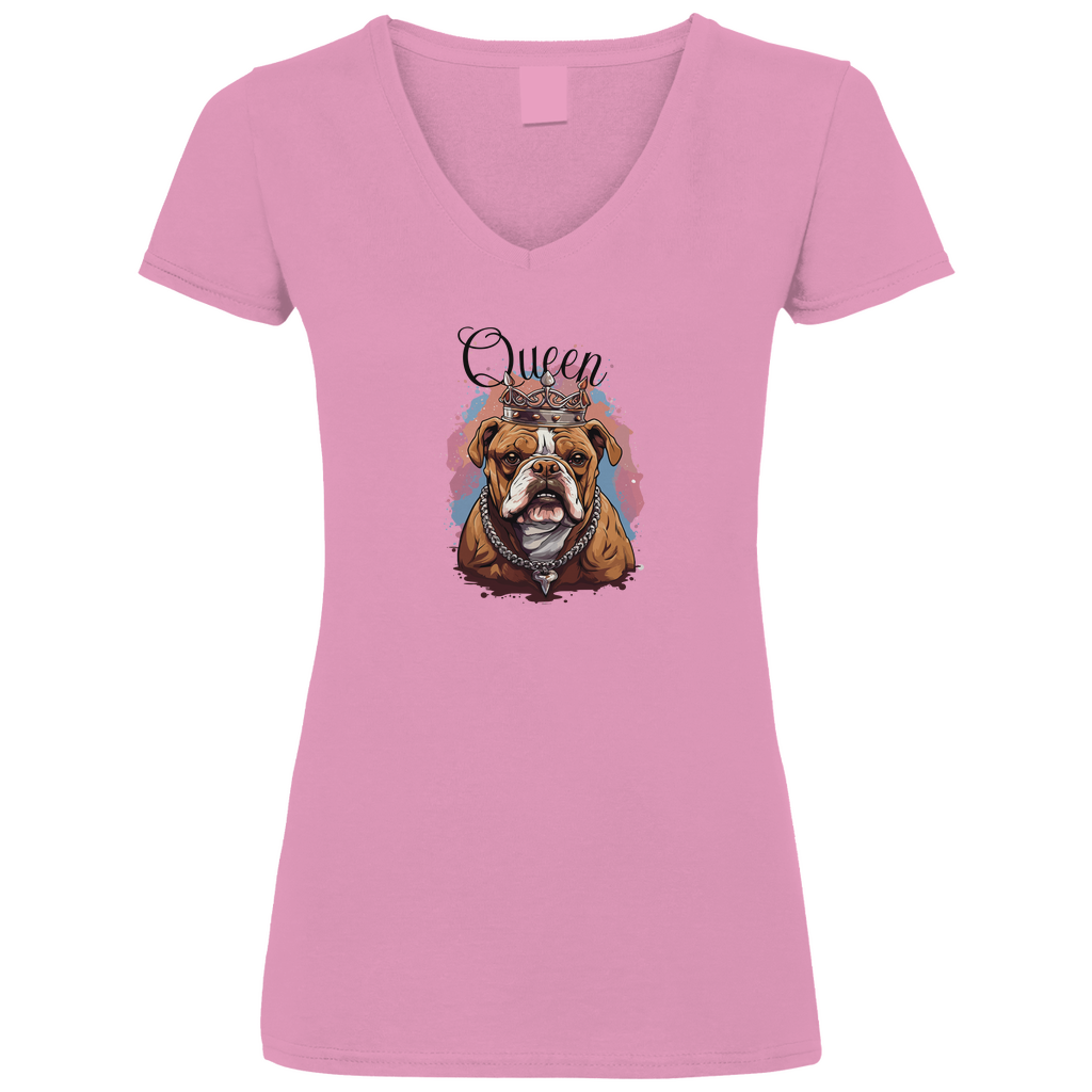 Queen - V-Shirt für Damen