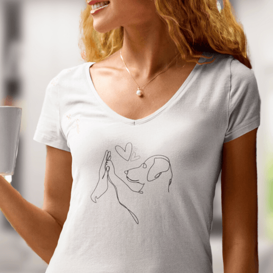 Wahre Liebe - V-Shirt für Damen