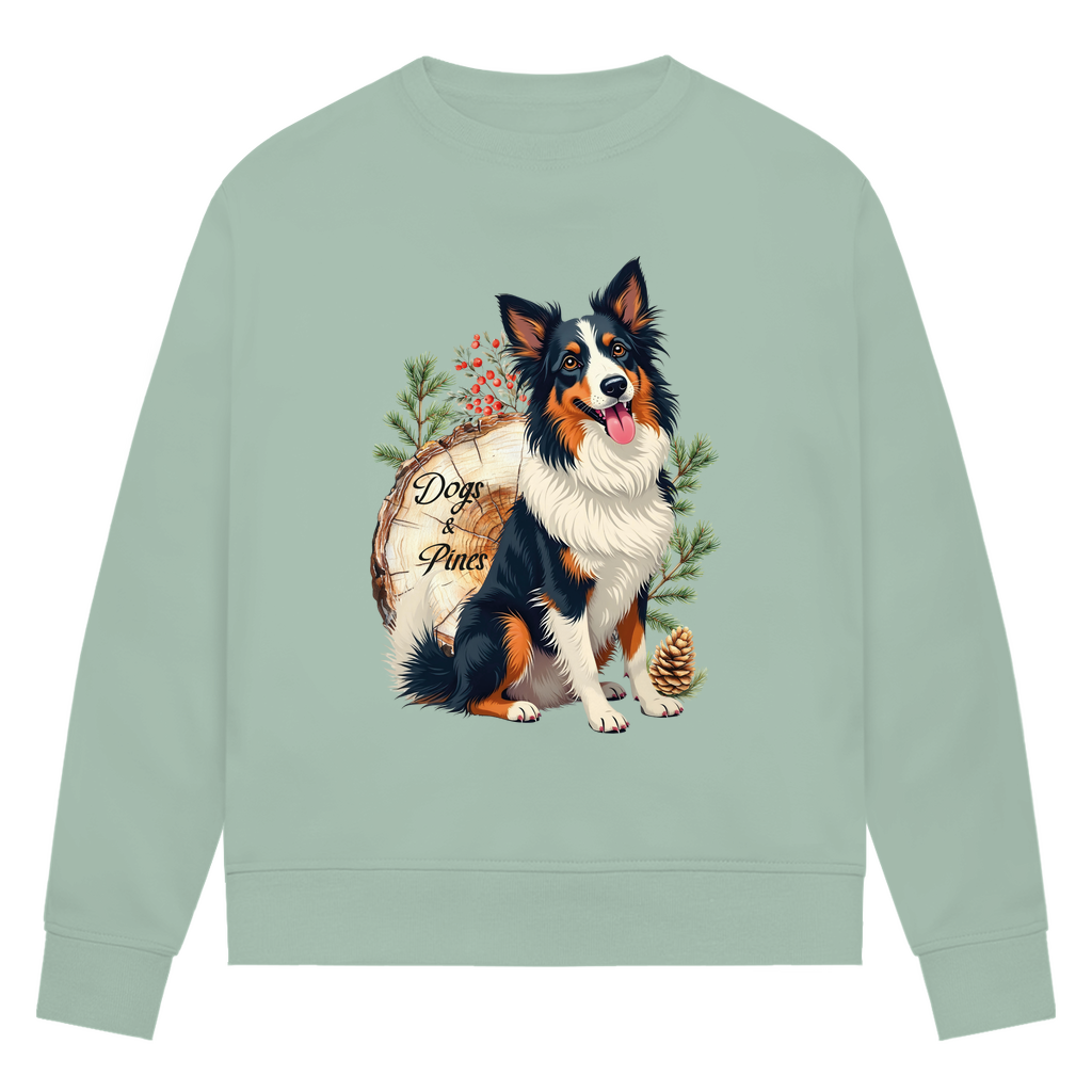 Dogs & Pines - Bio-Sweatshirt für Damen