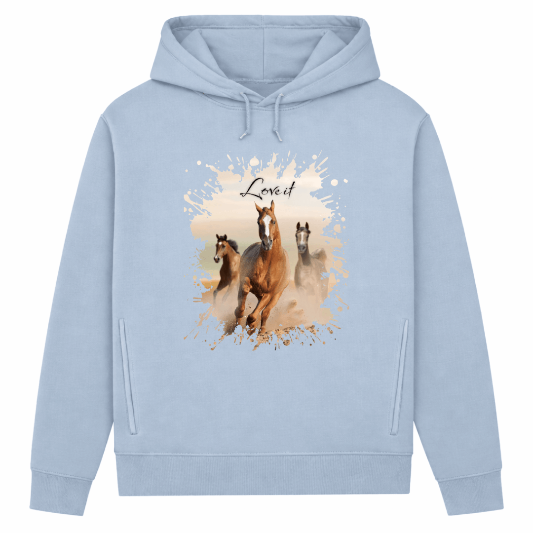 Pferdepower – Hoodie aus Bio-Baumwolle für Damen