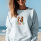 Flower Australian Shepherd - Bio-Sweatshirt für Damen