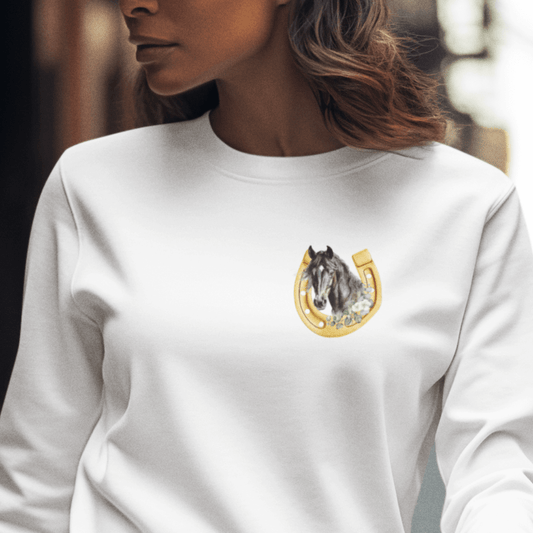 Pferdenliebe - Bio-Sweatshirt für Damen