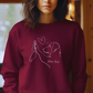 Wahre Liebe - Bio-Sweatshirt für Damen-Dein Wunschtext