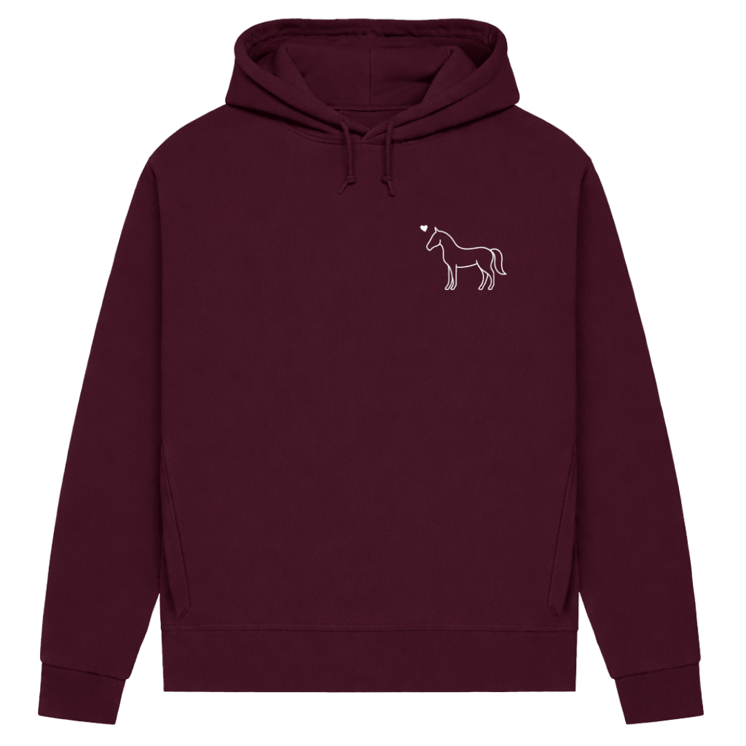 Eleganz mit Herz – Hoodie aus Bio-Baumwolle für Damen