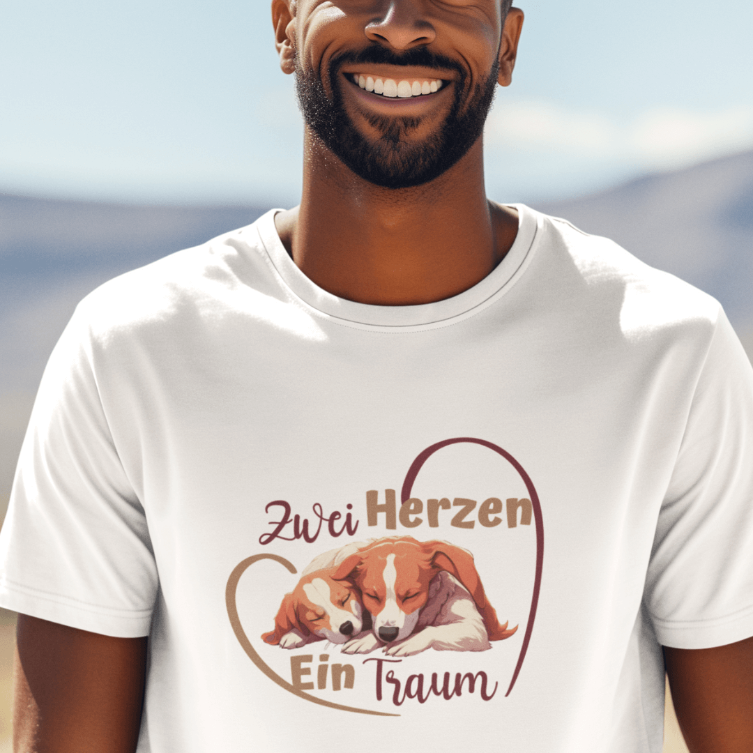 Zwei Herzen - Shirt für Herren