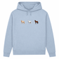 Pferde Trio – Hoodie aus Bio-Baumwolle für Damen