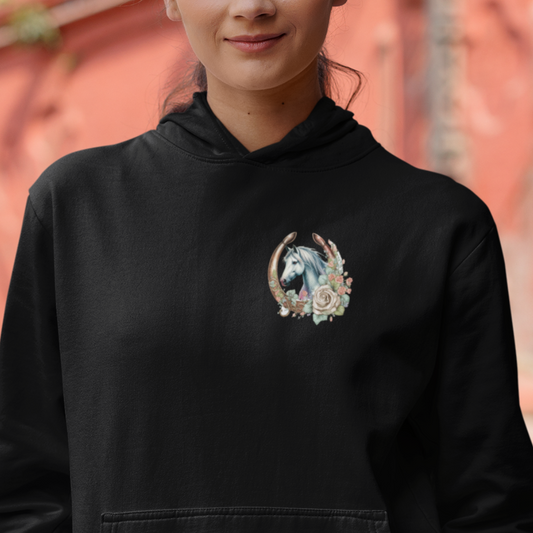 Leidenschaft für Pferde - Bio-Hoodie für Damen