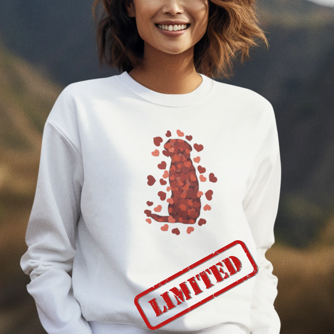 Valentinstag Special: Herzenshund – Bio-Sweatshirt für Damen