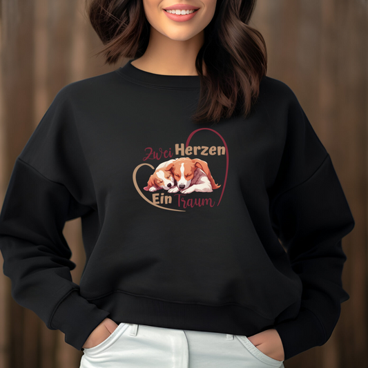 Zwei Herzen - Sweatshirt für Damen