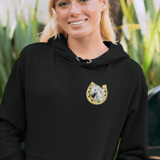 Pferdenliebe - Bio-Hoodie für Damen