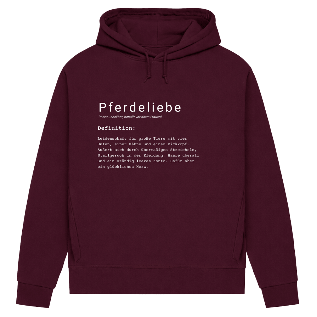 Pferdeliebe - Hoodie aus Bio-Baumwolle für Damen