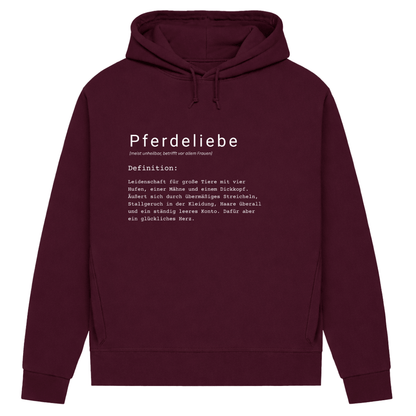 Pferdeliebe - Hoodie aus Bio-Baumwolle für Damen