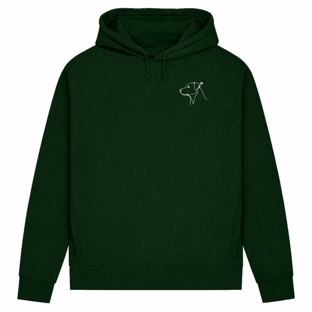 Treues Herz– Hoodie aus Bio-Baumwolle für Damen