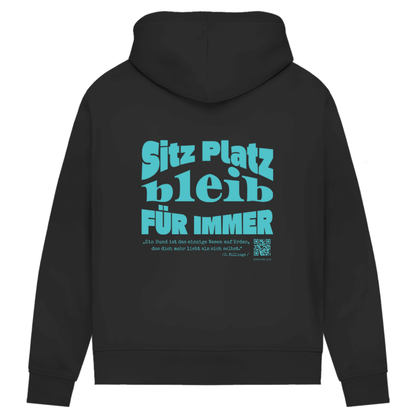 Dog Lover – Hoodie aus Bio-Baumwolle für Damen |Brustmotiv & Rückendruck