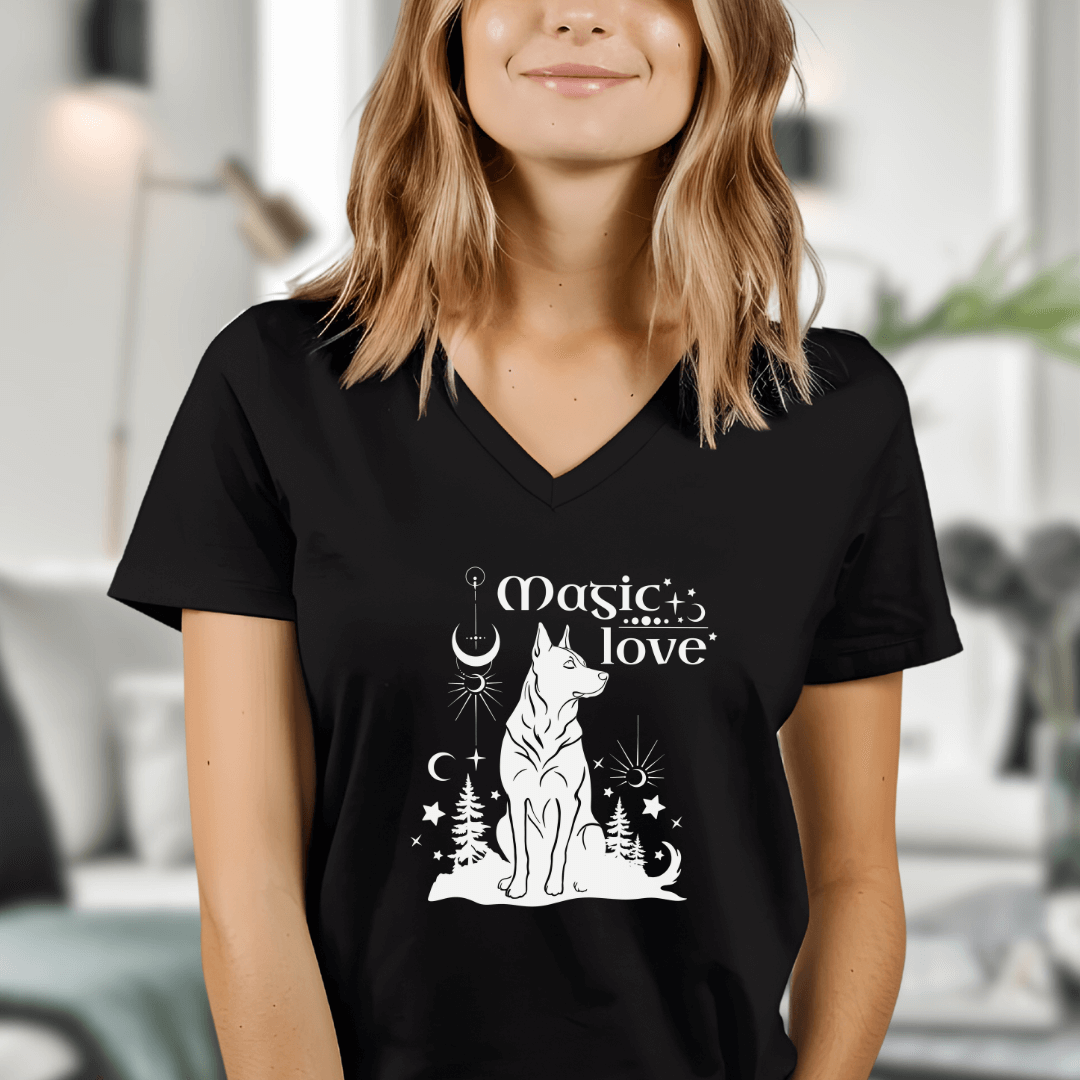 Magic Love - V-Shirt für Damen