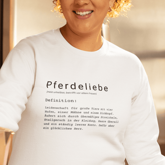 Pferdeliebe - Bio-Sweatshirt für Damen