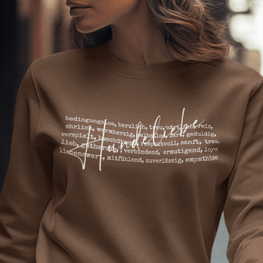 Hunde Liebe ist... - Bio-Sweatshirt für Damen