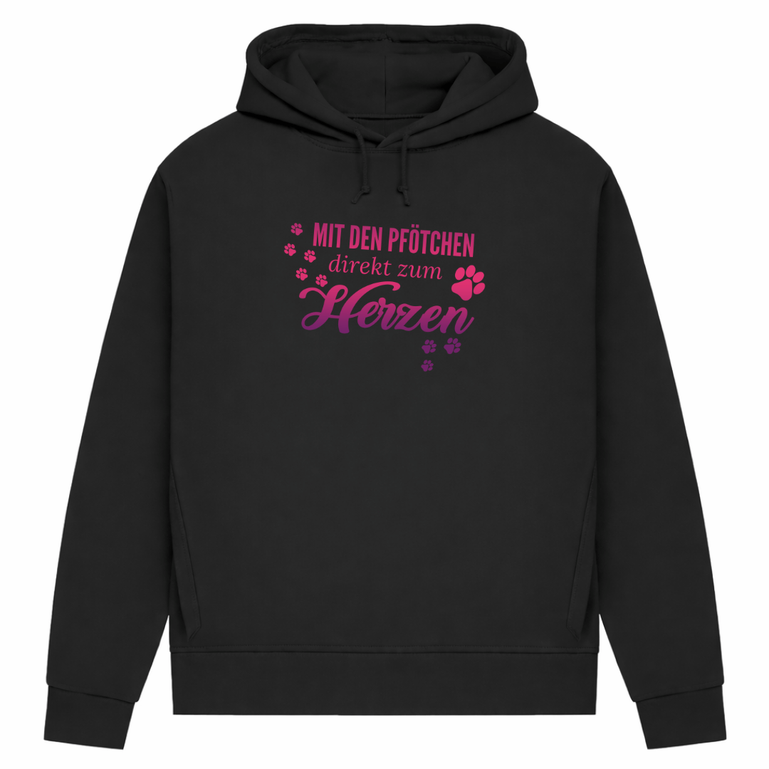 Direkt zum Herzen– Hoodie aus Bio-Baumwolle für Damen