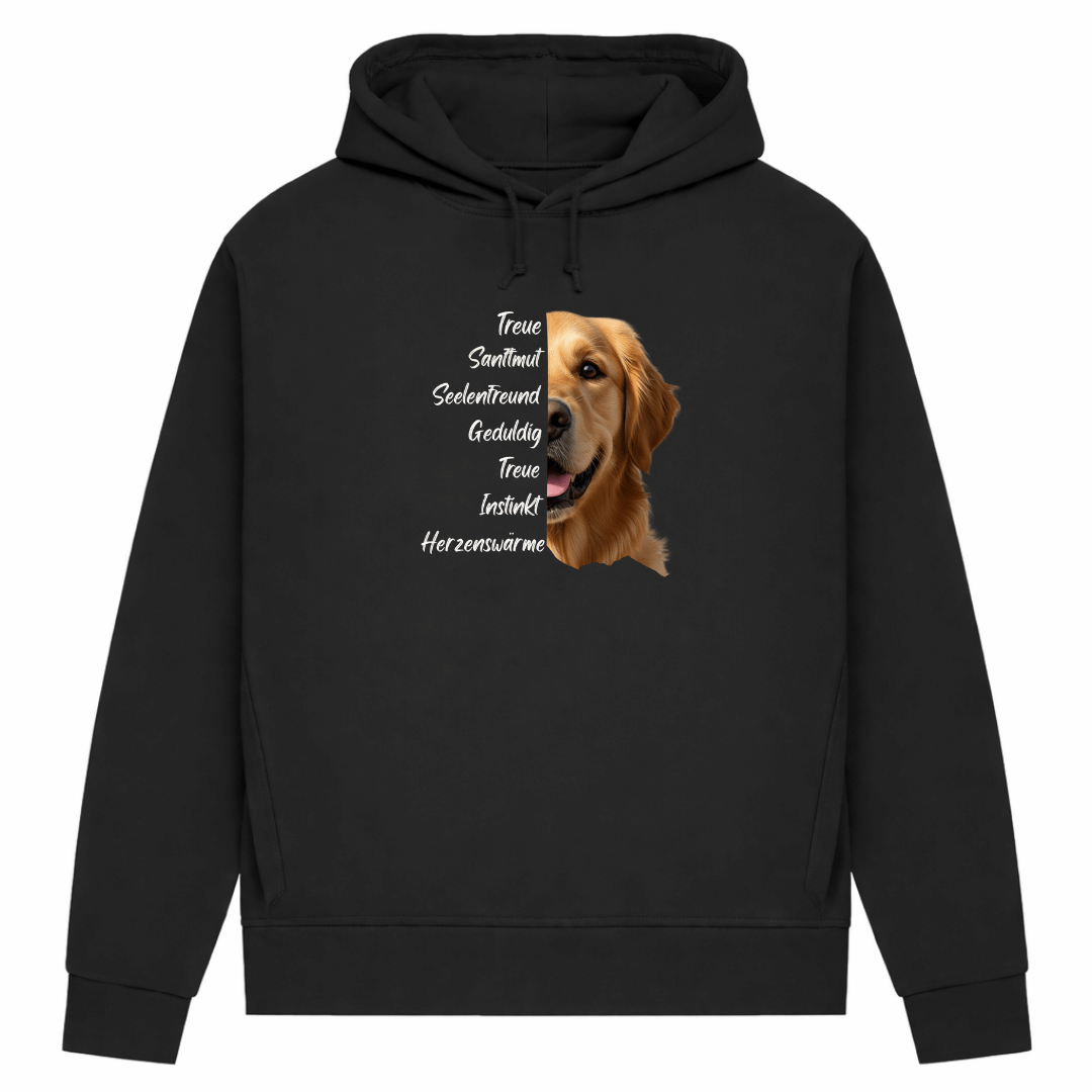 Golden Retriever– Hoodie aus Bio-Baumwolle für Damen