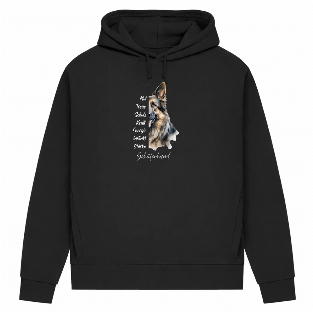 Schäferhund– Hoodie aus Bio-Baumwolle für Damen