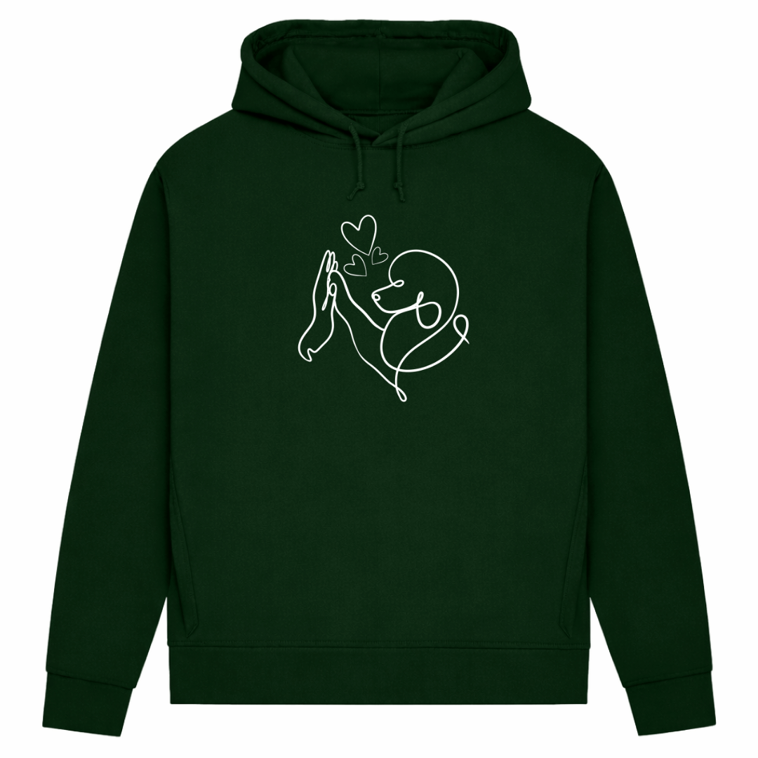 Pudelliebe – Hoodie aus Bio-Baumwolle für Damen