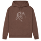 Wahre Liebe Stehohren– Hoodie aus Bio-Baumwolle für Damen