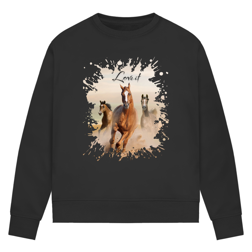 Pferdepower - Bio-Sweatshirt für Damen