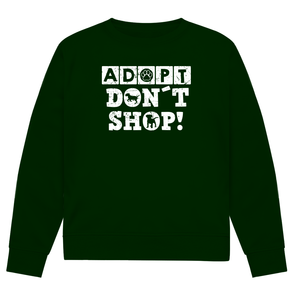 Adopt Don't Shop - Bio-Sweatshirt für Herren
