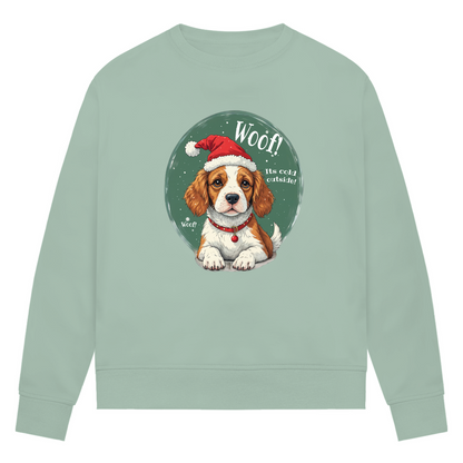 Wuff und Weihnachten - Bio-Sweatshirt für Damen