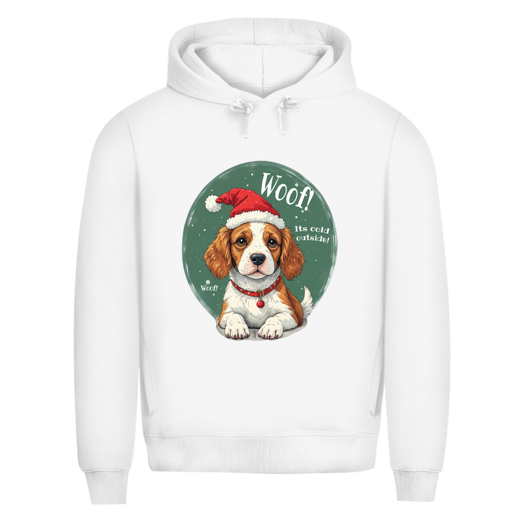 Wuff und Weihnachten - Bio-Hoodie für Herren