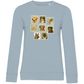 Briefmarken - Bio-Sweatshirt für Damen