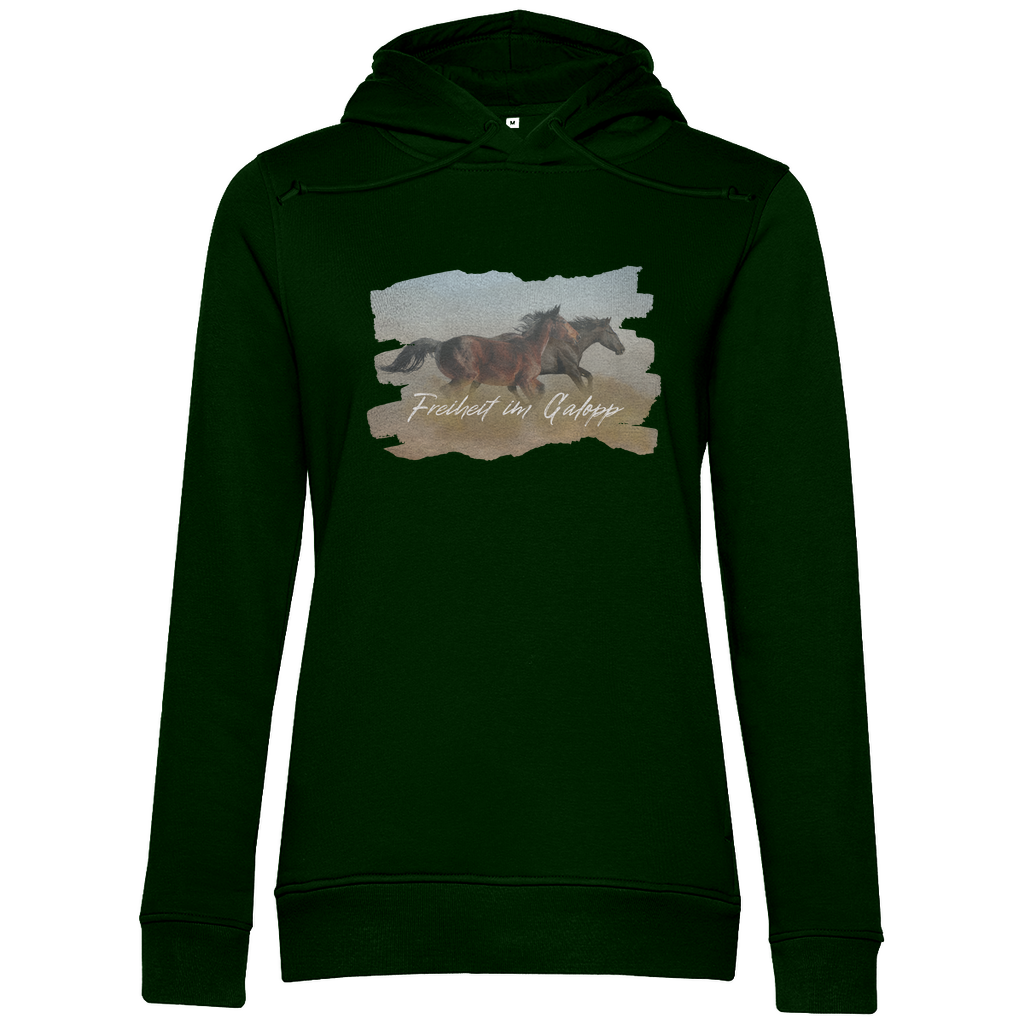 Freiheit im Galopp - Bio-Hoodie für Damen