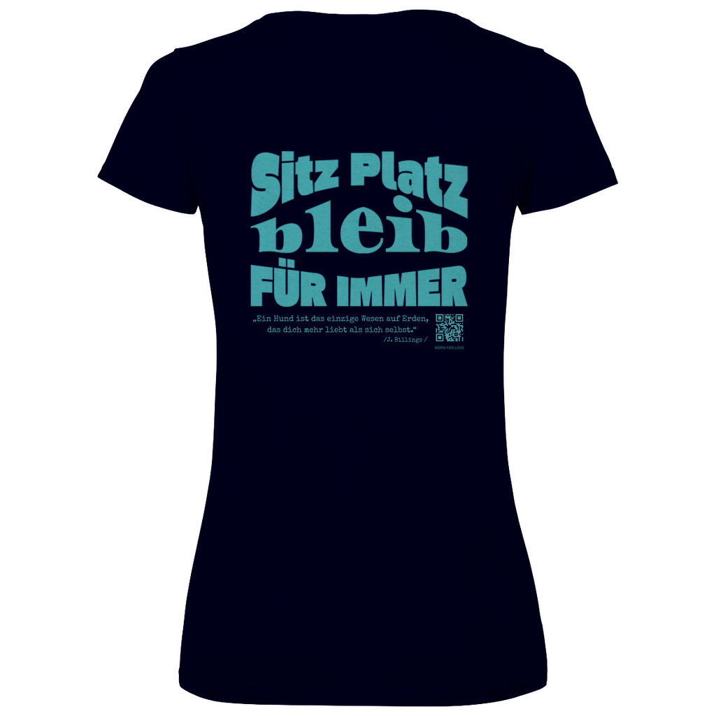 Dog Lover - V-Shirt für Damen