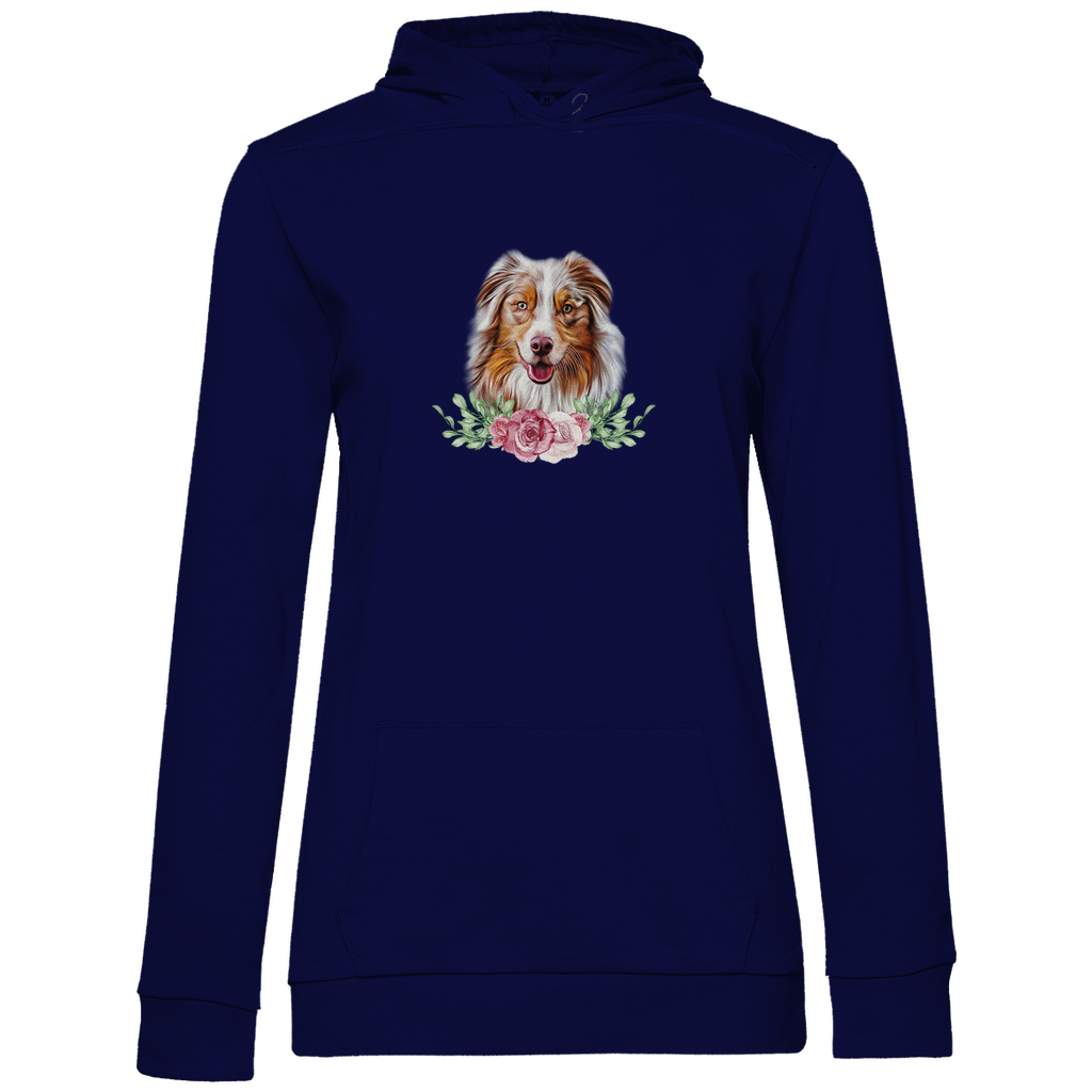 Flower Australian Shepherd - Hoodie für Damen