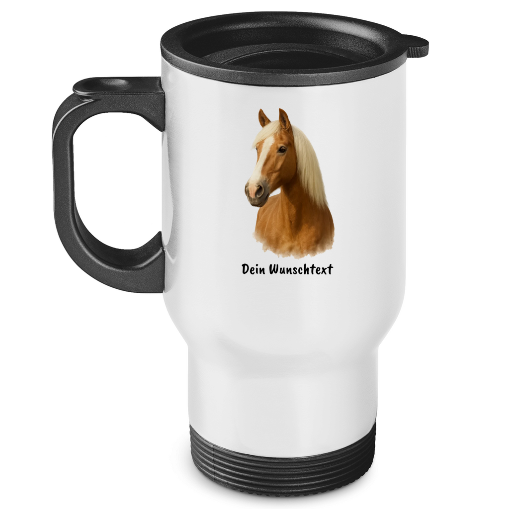 Edelstahl-Thermobecher - Pferdeliebe