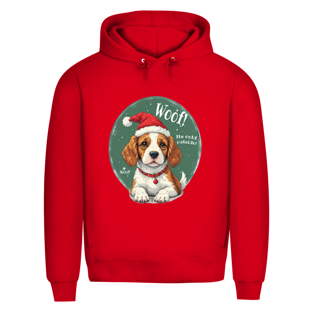 Wuff und Weihnachten - Bio-Hoodie für Herren