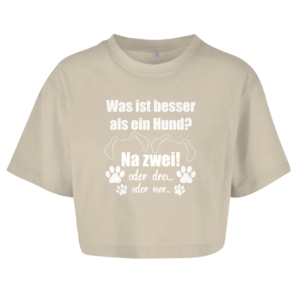 Je Mehr Desto Besser - Oversize Crop Top für Damen